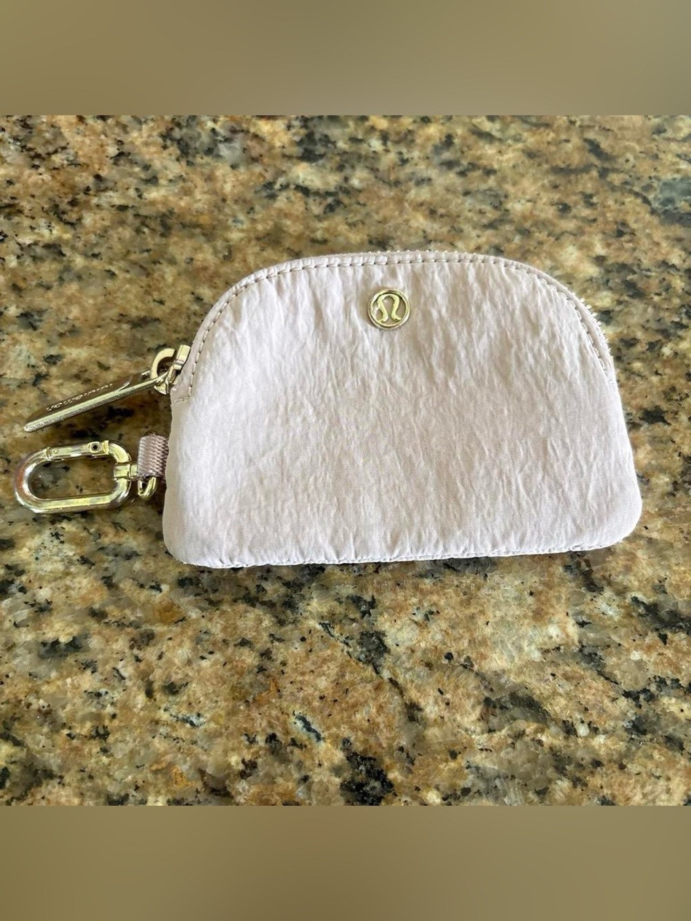 lululemon athletica Light Pink Keychain Zip Pouch